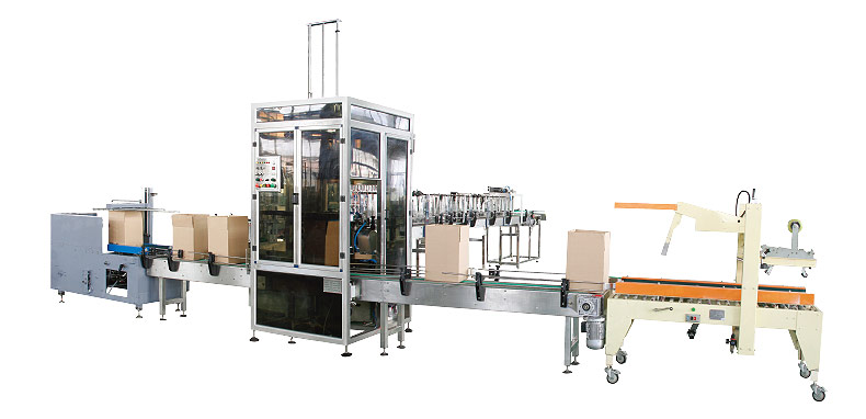 全自動開箱、裝箱、封箱機組